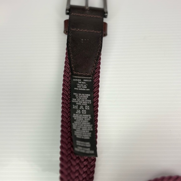 Ted Baker Burgundy and Brown Men's Belt - Picture 2 of 9